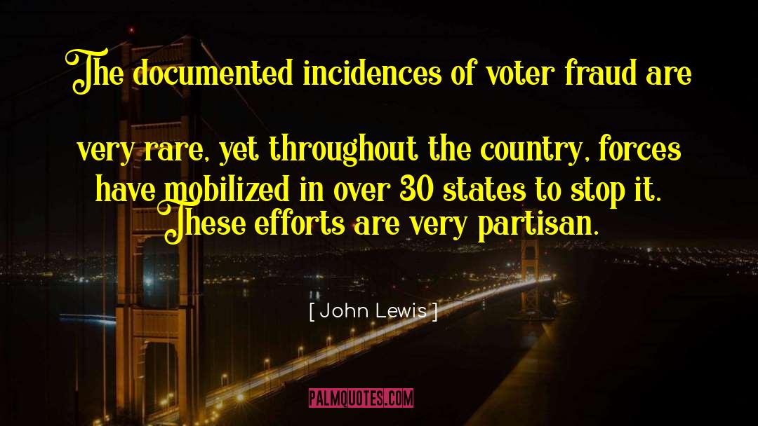 Voter Fraud quotes by John Lewis