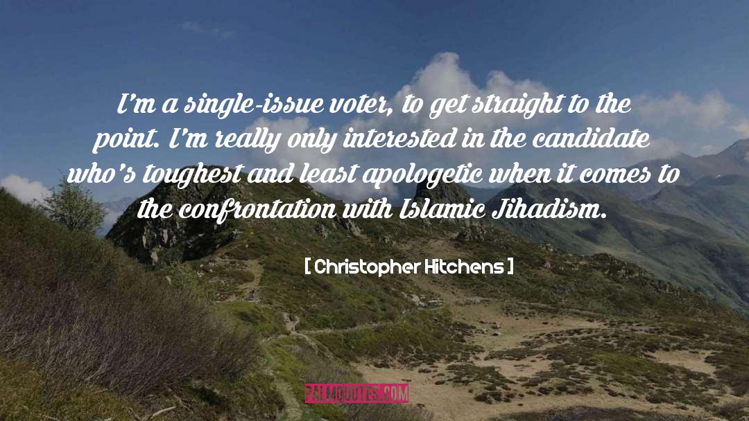 Voter quotes by Christopher Hitchens