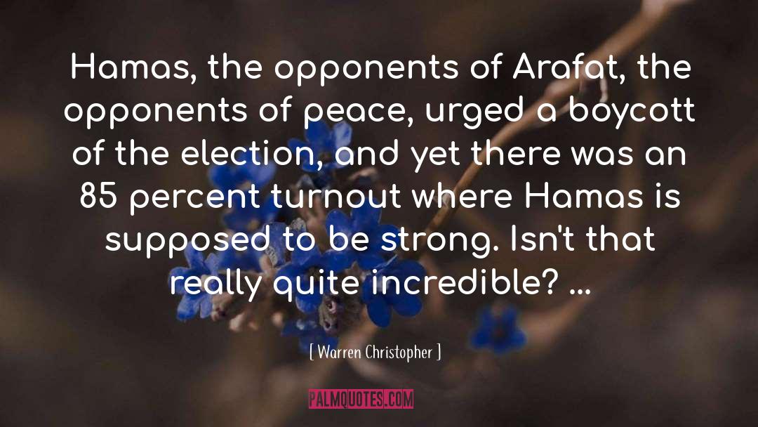 Voter Turnout quotes by Warren Christopher