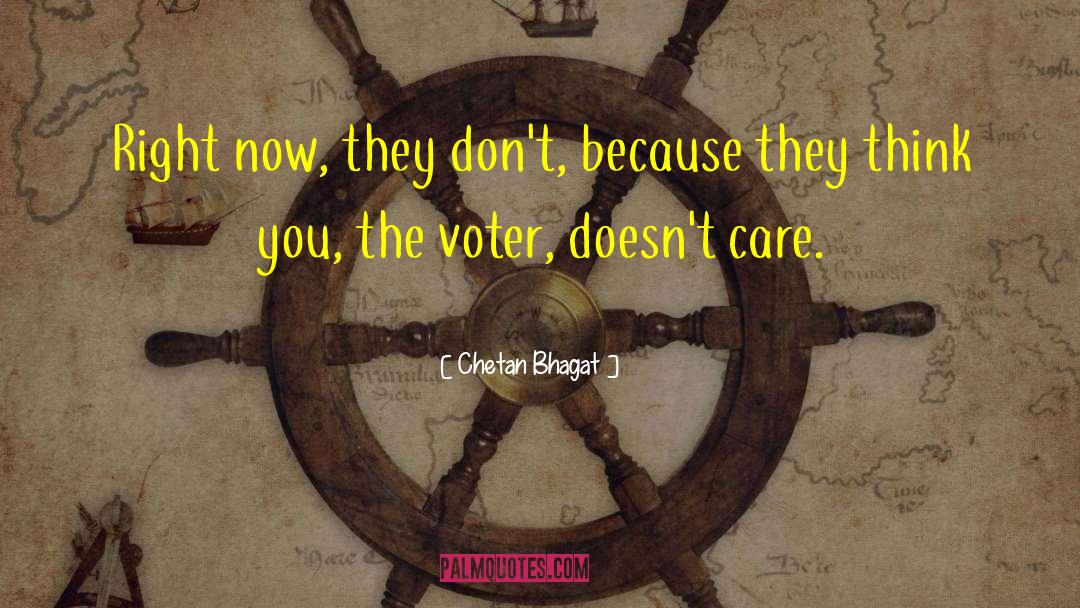Voter Turnout quotes by Chetan Bhagat