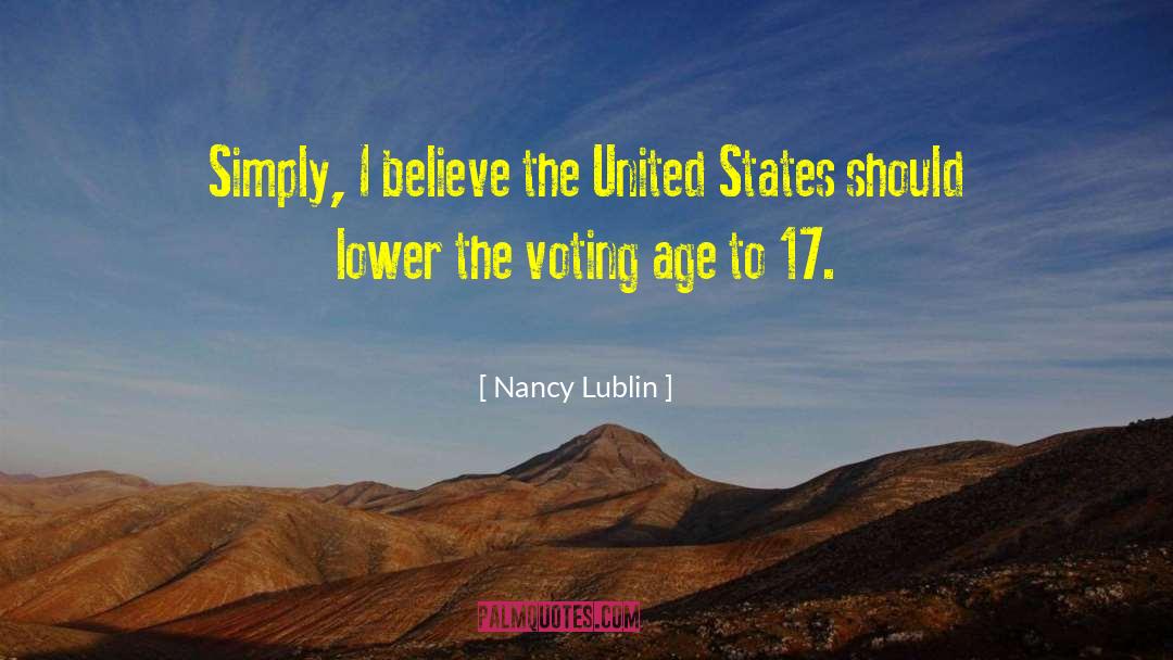 Voting Age quotes by Nancy Lublin