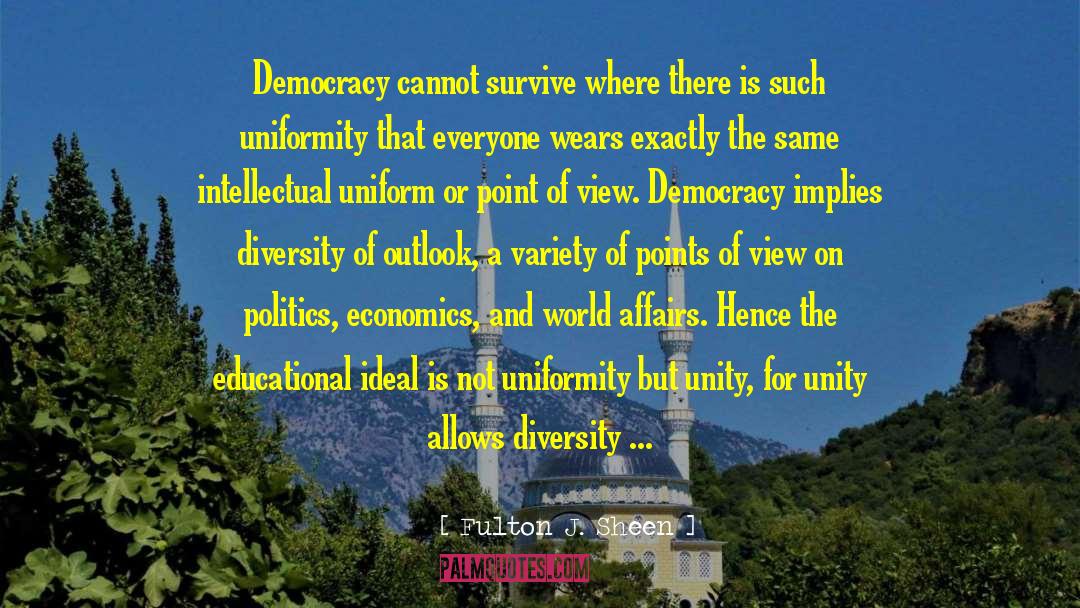 Voting And Democracy quotes by Fulton J. Sheen