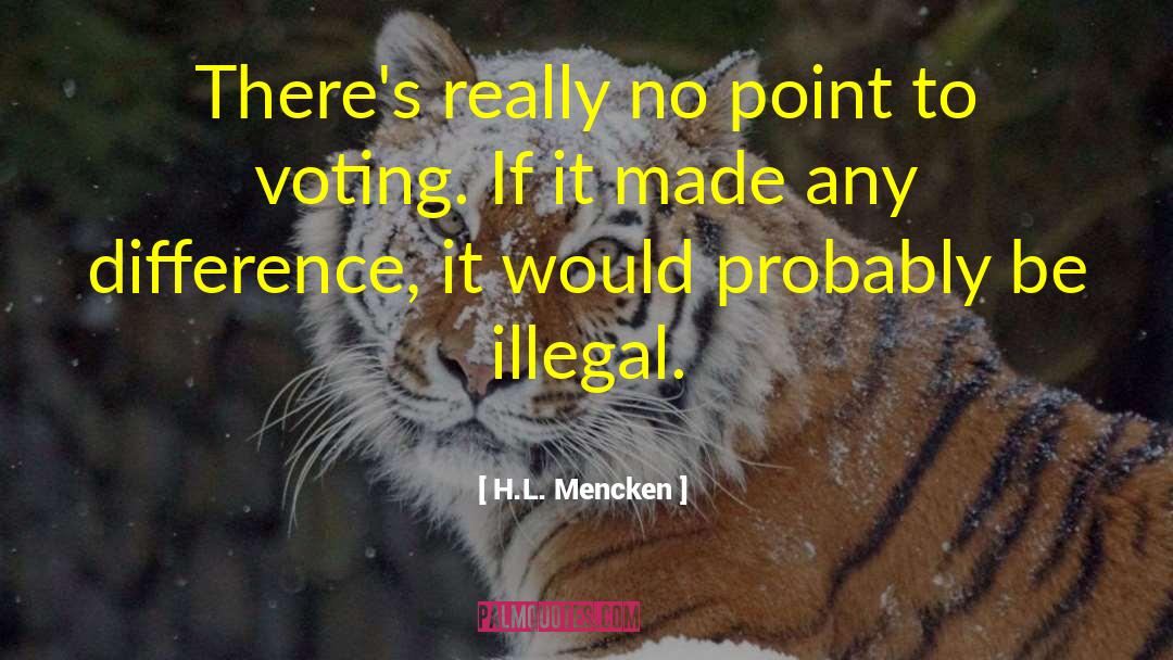 Voting Frauds quotes by H.L. Mencken