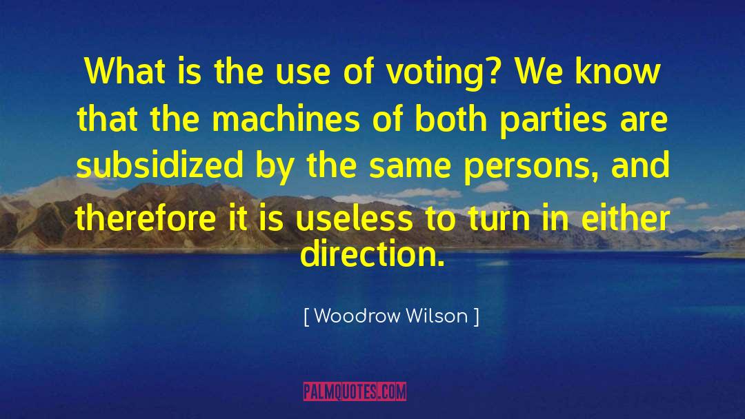 Voting Rightd quotes by Woodrow Wilson