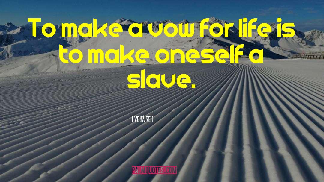 Vow quotes by Voltaire