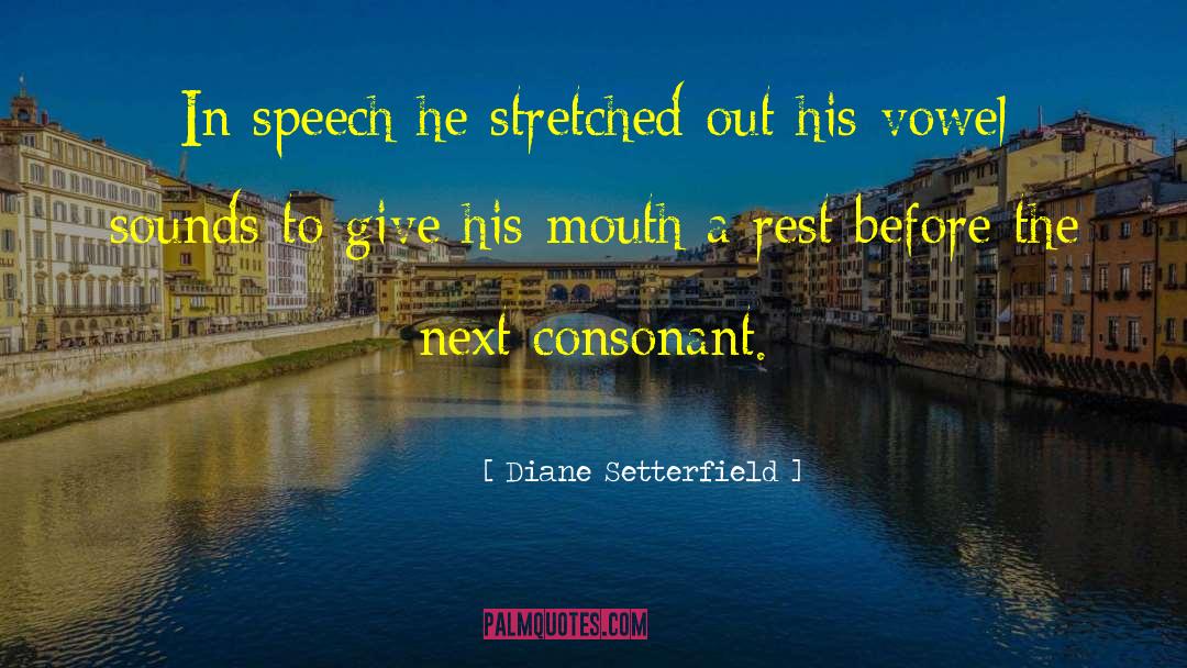 Vowel quotes by Diane Setterfield