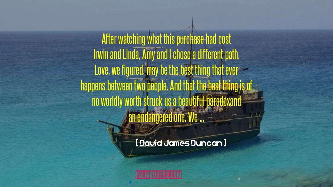 Vowing quotes by David James Duncan