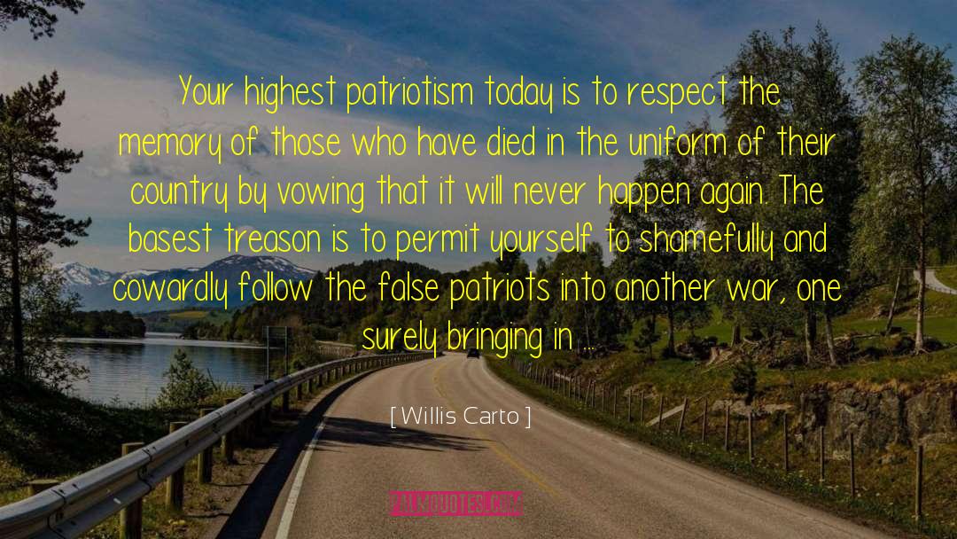 Vowing quotes by Willis Carto