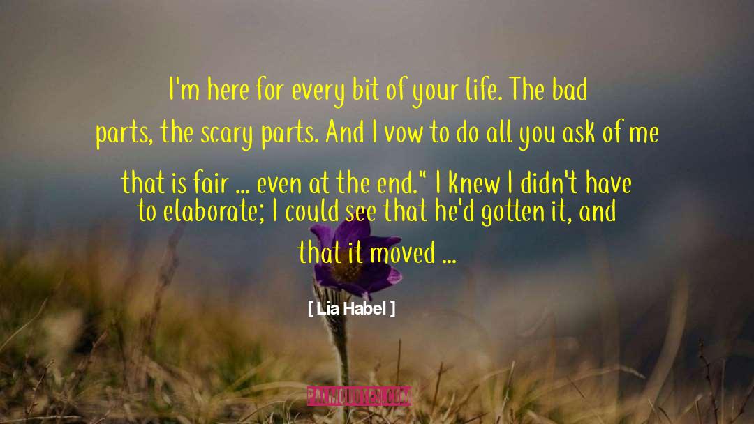 Vows quotes by Lia Habel