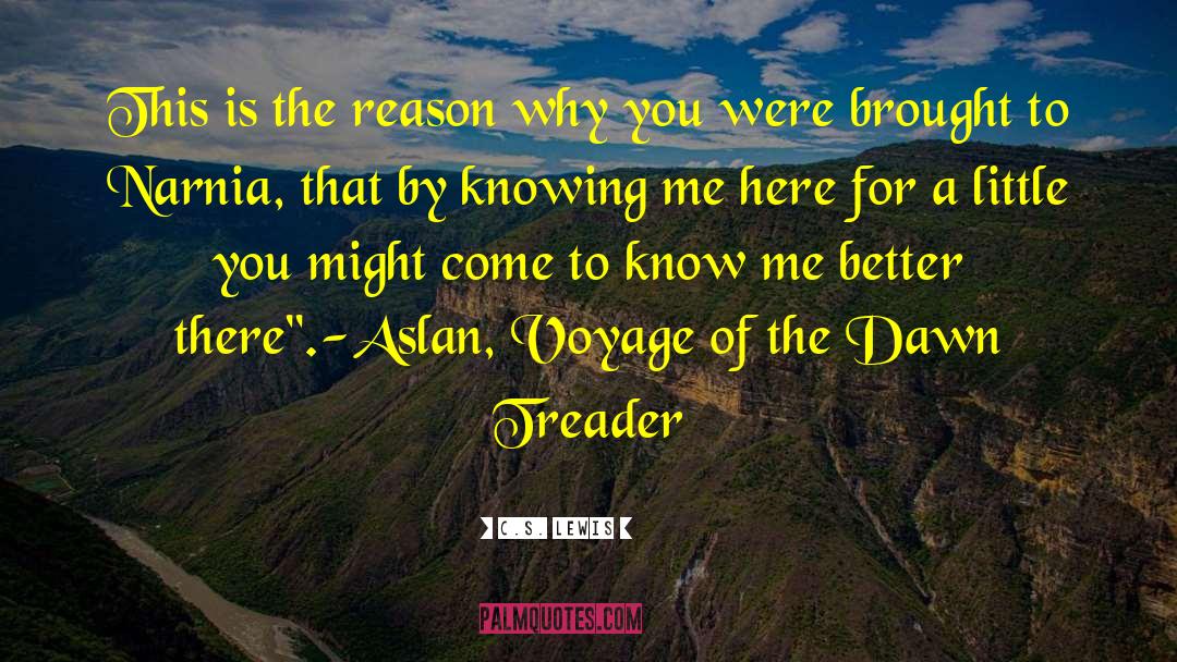 Voyage Of The Dawn Treader quotes by C.S. Lewis