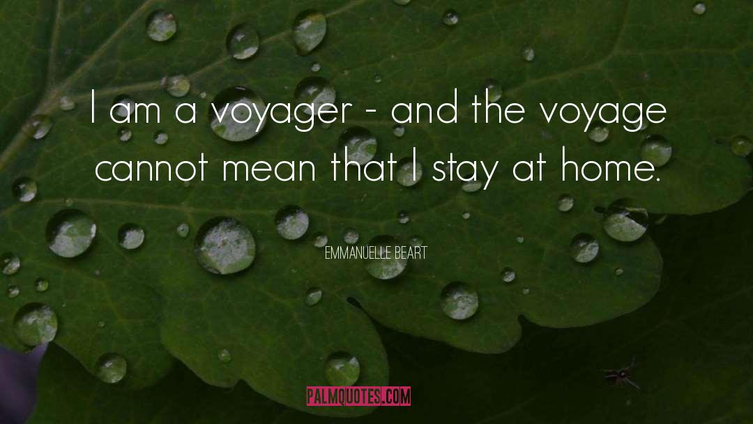 Voyager quotes by Emmanuelle Beart