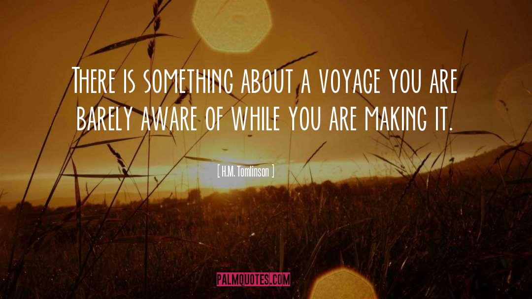 Voyages quotes by H.M. Tomlinson