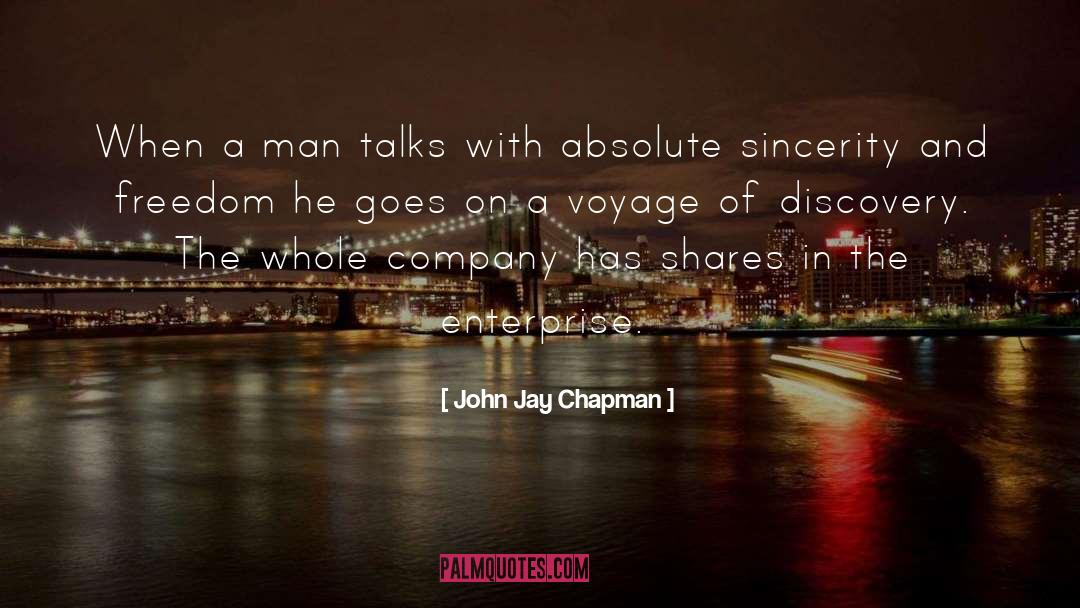 Voyages quotes by John Jay Chapman