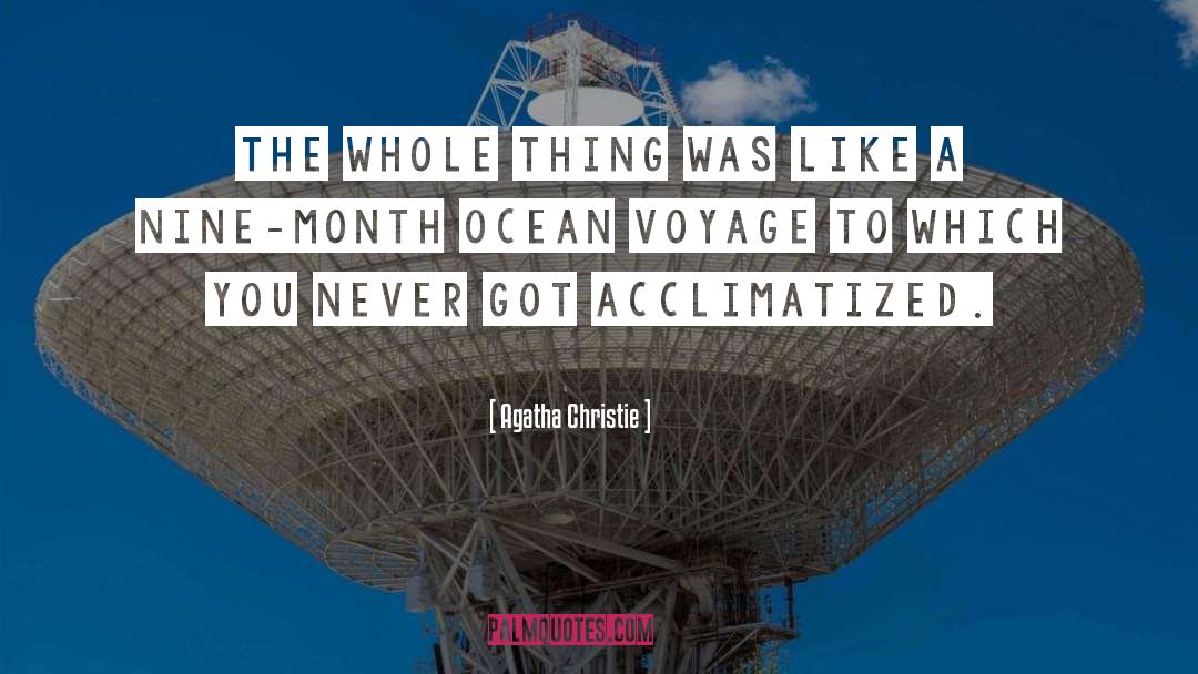 Voyages quotes by Agatha Christie
