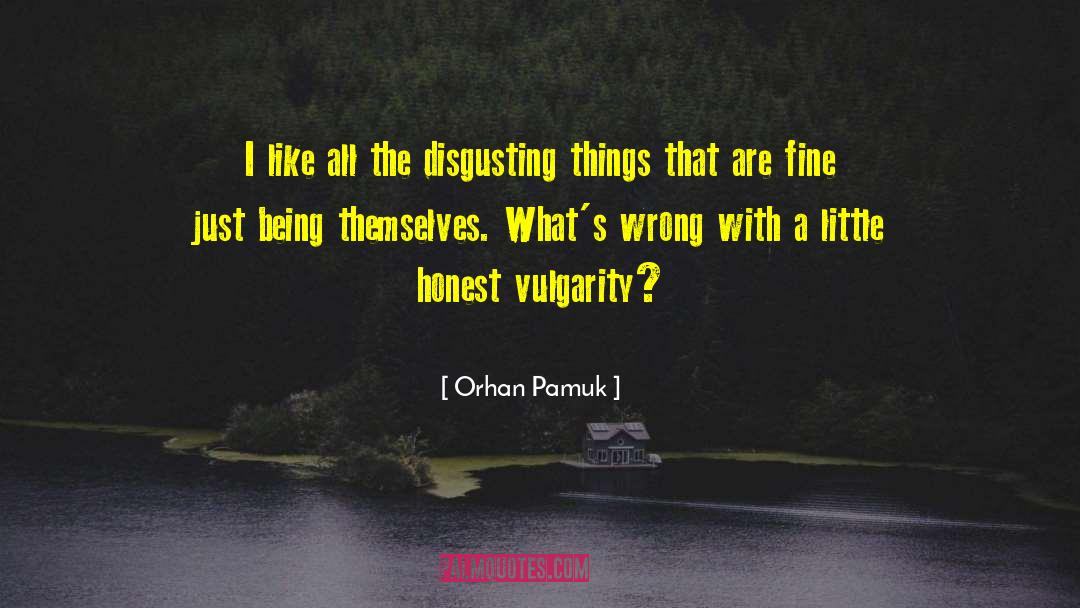 Vulgarity Is quotes by Orhan Pamuk