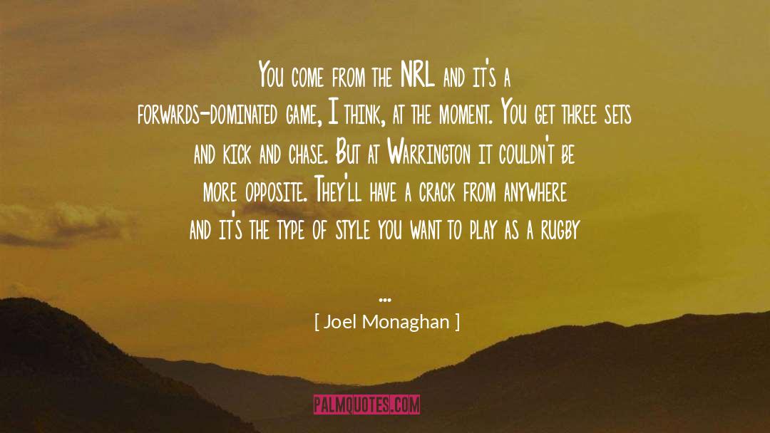 Waaka Rugby quotes by Joel Monaghan