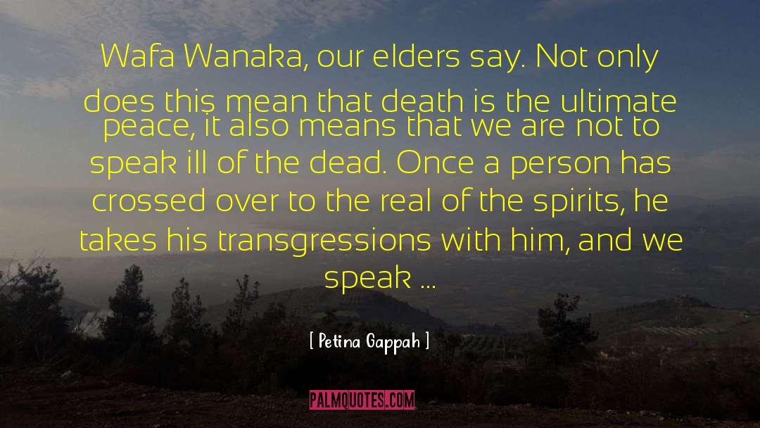 Wafa Wanaka quotes by Petina Gappah