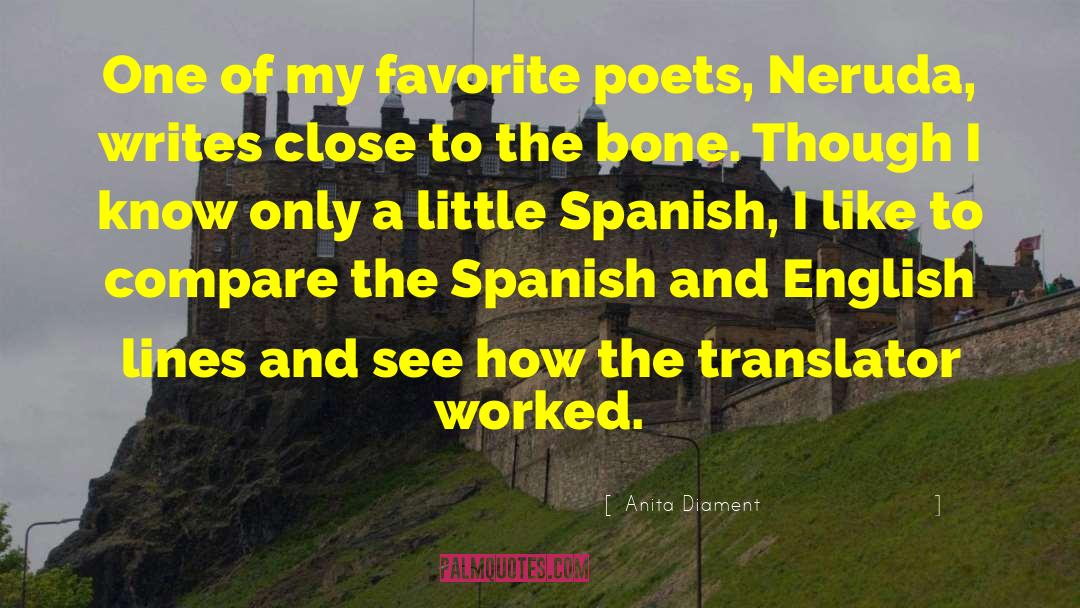 Wafers In Spanish quotes by Anita Diament