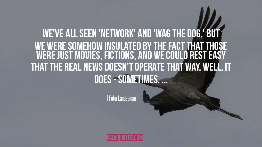 Wag The Dog quotes by Peter Landesman