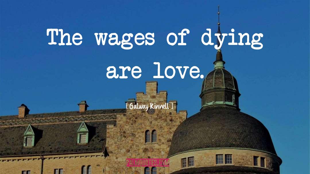 Wages quotes by Galway Kinnell