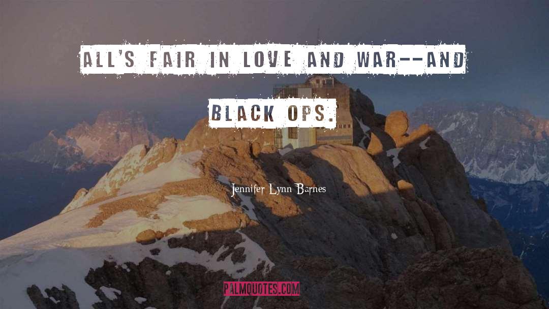Waging War quotes by Jennifer Lynn Barnes