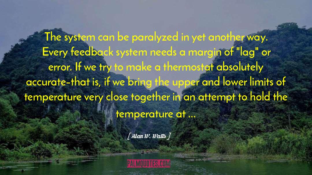Wahler Thermostat quotes by Alan W. Watts