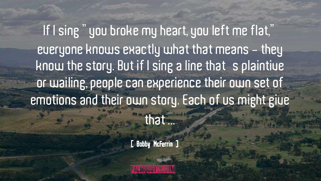 Wailing quotes by Bobby McFerrin