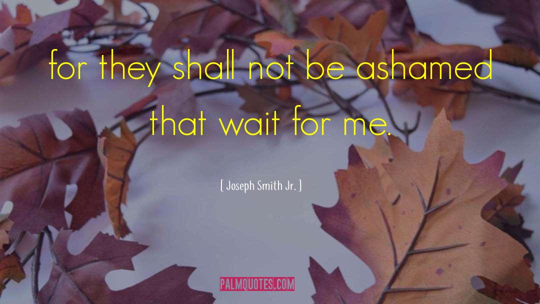 Wait For Me quotes by Joseph Smith Jr.