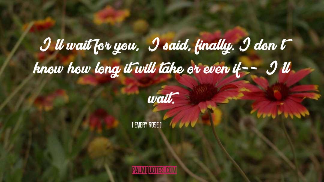 Wait For You quotes by Emery Rose
