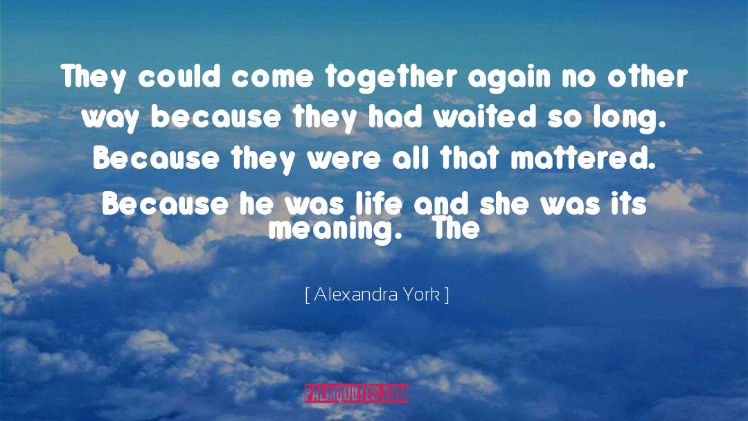 Waited So Long quotes by Alexandra York
