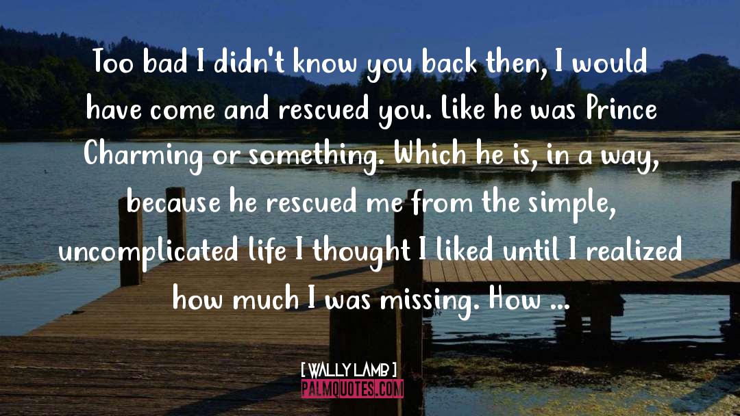 Waiting And Missing You quotes by Wally Lamb