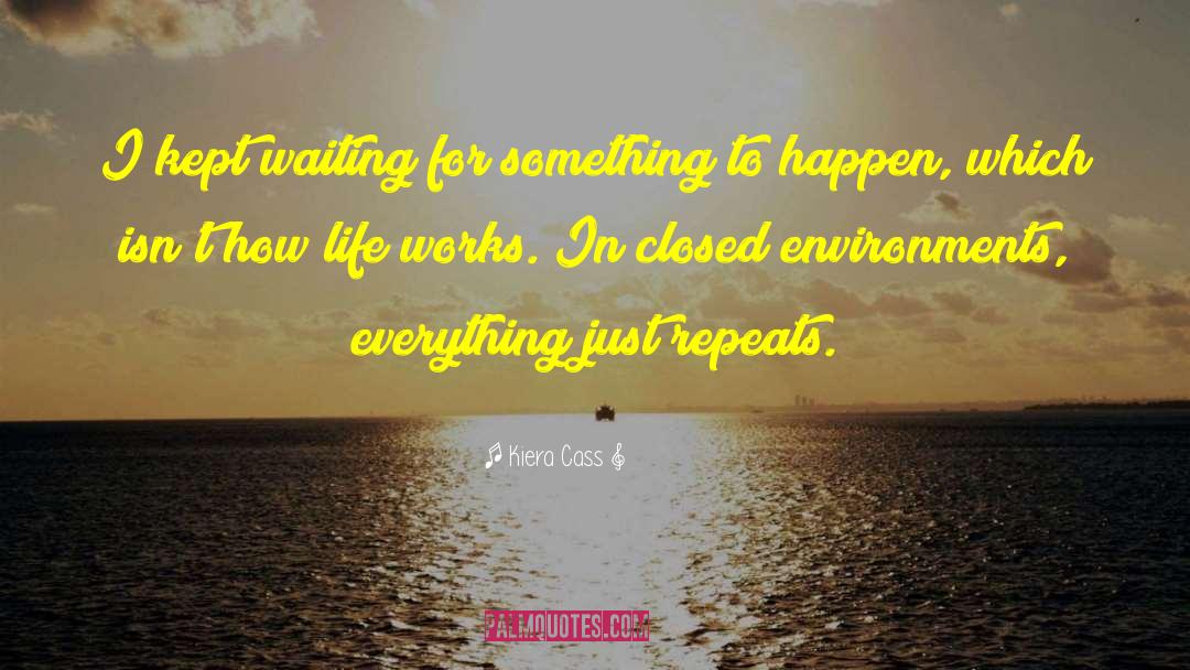 Waiting For Something To Happen quotes by Kiera Cass