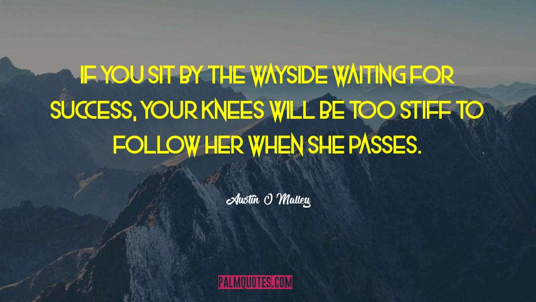 Waiting Success quotes by Austin O'Malley