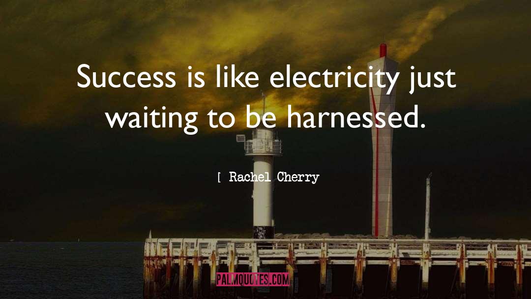 Waiting Success quotes by Rachel Cherry