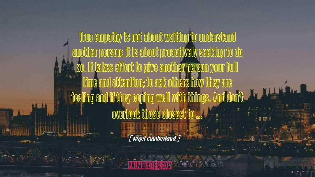 Waiting Success quotes by Nigel Cumberland