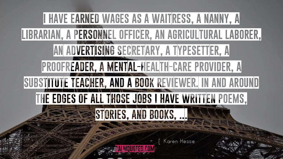 Waitress quotes by Karen Hesse