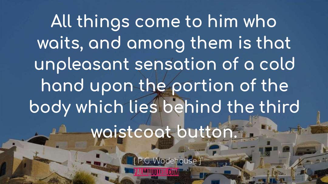Waits quotes by P.G. Wodehouse