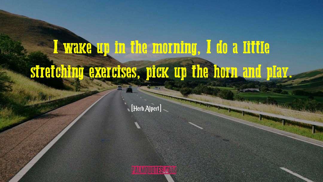 Wake Up Exhausted quotes by Herb Alpert