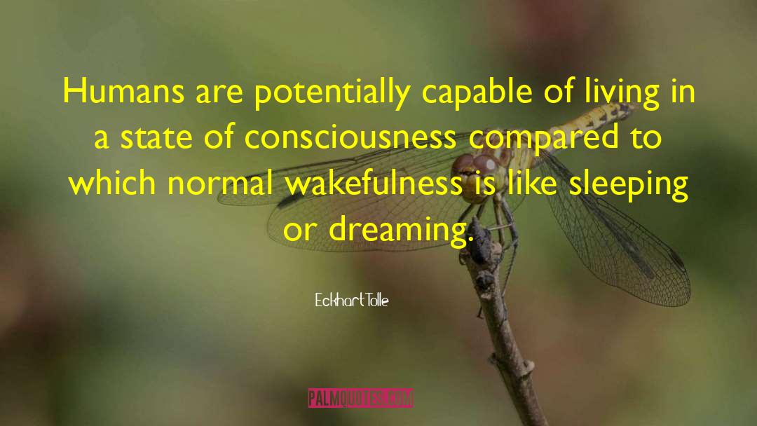 Wakefulness quotes by Eckhart Tolle