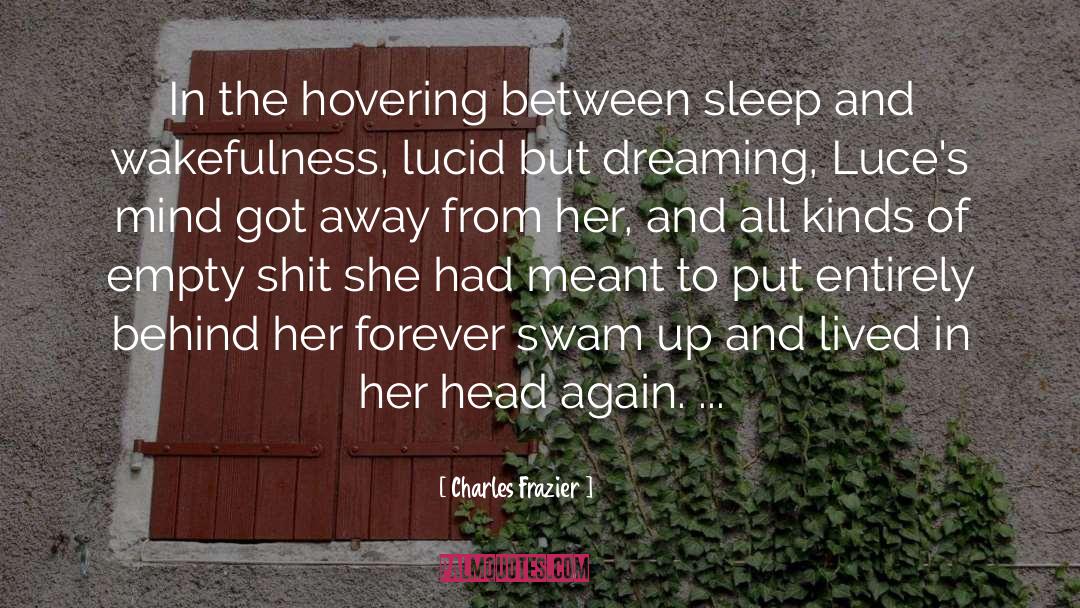 Wakefulness quotes by Charles Frazier