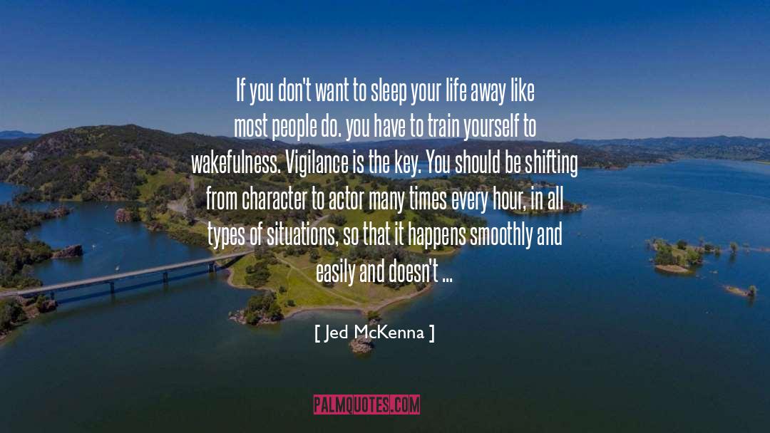 Wakefulness quotes by Jed McKenna