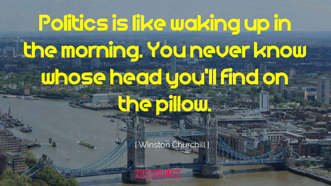 Waking Up In The Morning quotes by Winston Churchill