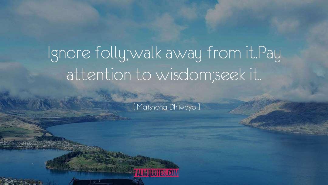 Walk Away quotes by Matshona Dhliwayo