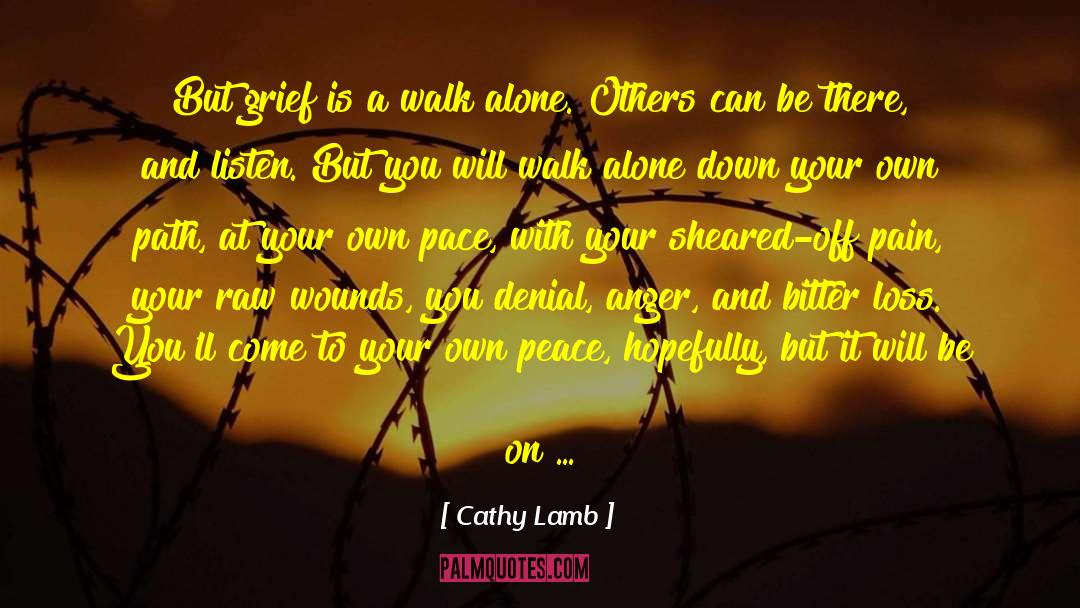 Walk Double quotes by Cathy Lamb