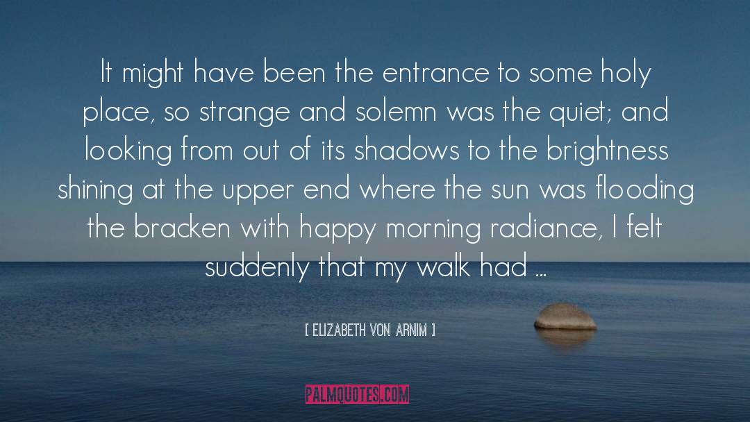 Walk Into The Wall quotes by Elizabeth Von Arnim