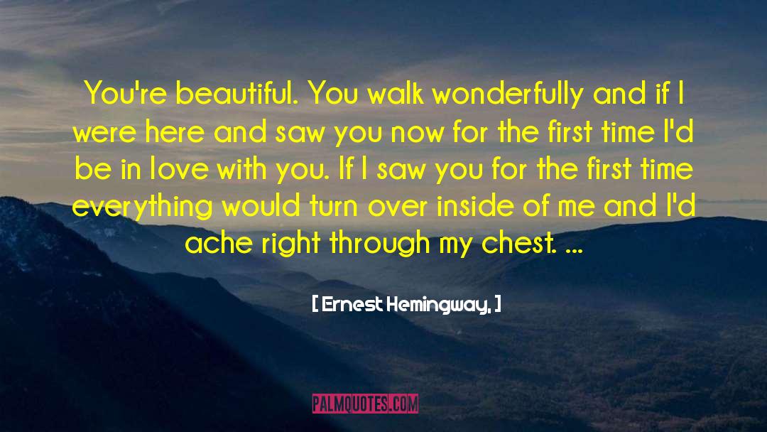 Walk With Confidence quotes by Ernest Hemingway,