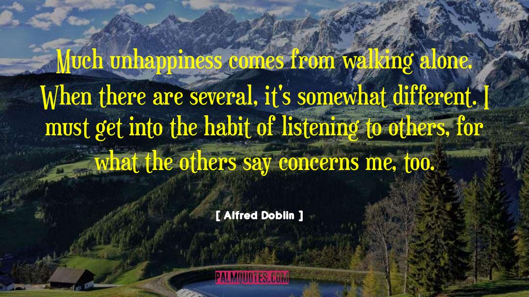 Walking Alone quotes by Alfred Doblin