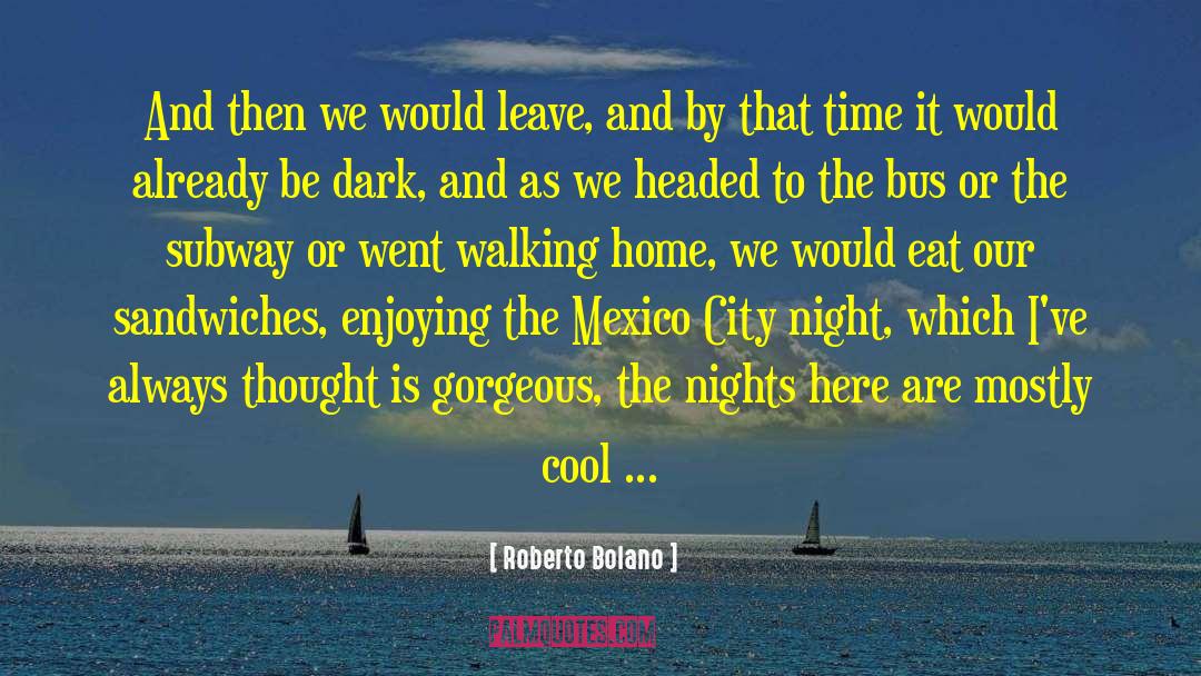 Walking Home quotes by Roberto Bolano