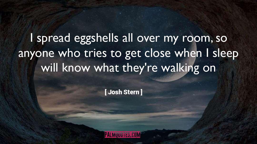 Walking On Eggshells quotes by Josh Stern
