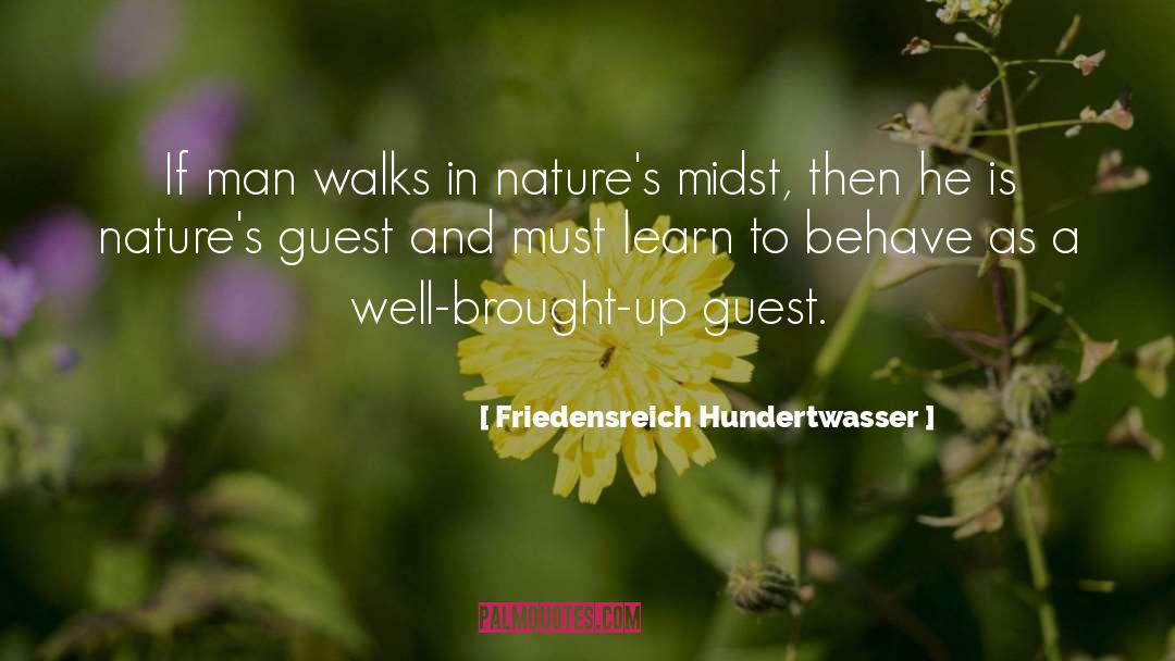 Walks In Nature quotes by Friedensreich Hundertwasser